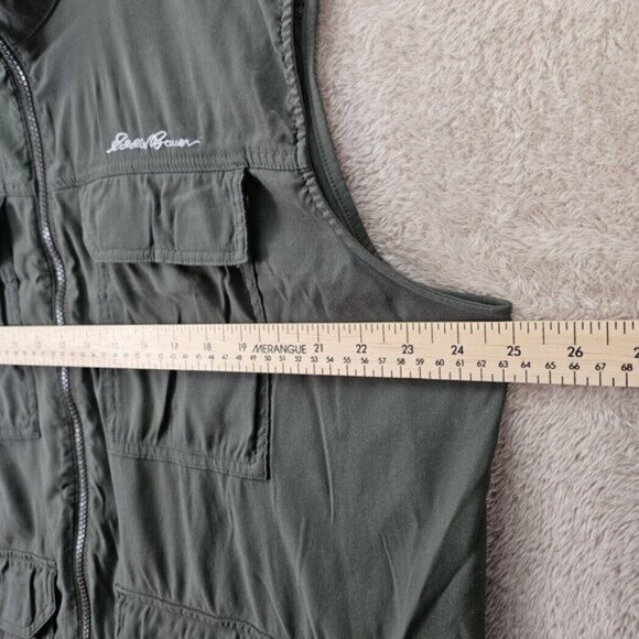Eddie Bauer Vest Hunting Fishing Hiking Safari Photography Trekker Pockets Sz L - Picture 3 of 10